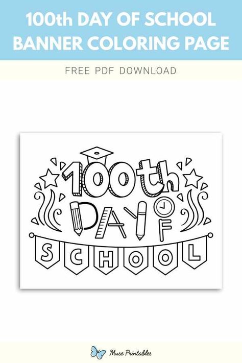 100 days coloring pages