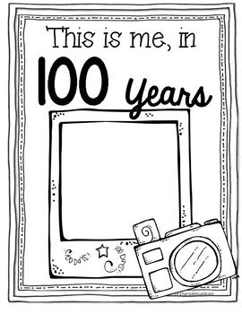 100 days of school colouring in