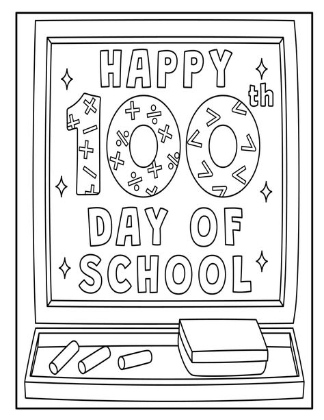 100th day printables free