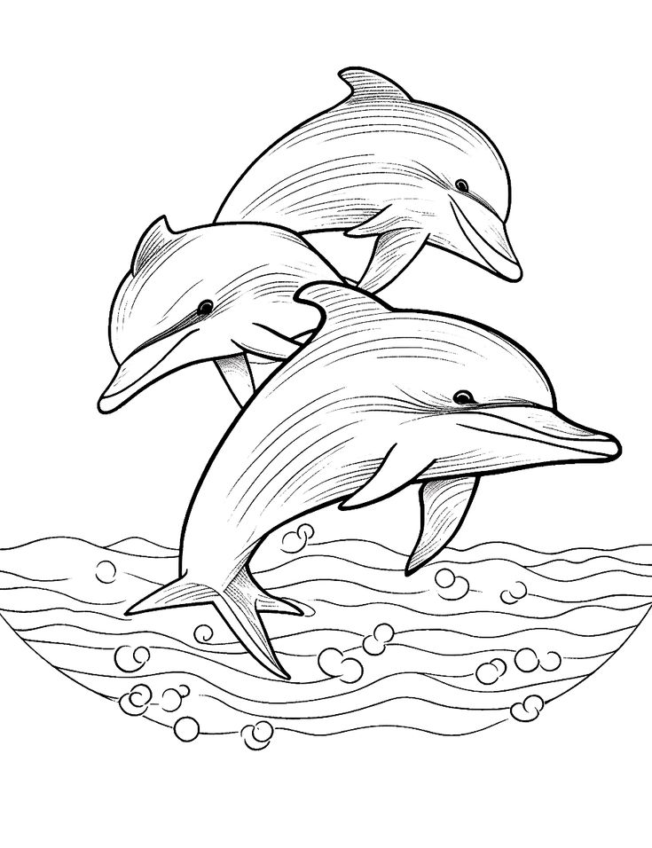 33 Coloring Pages Of A Dolphin