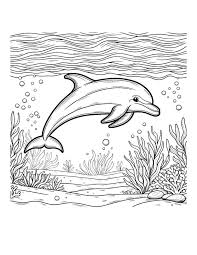 33 Coloring Pages Of Mermaids And Dolphins