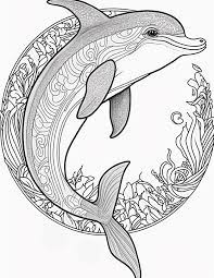 33 Cute Dolphin Coloring Pages Printable