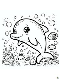 33 Dolphin Coloring Pages For Preschool