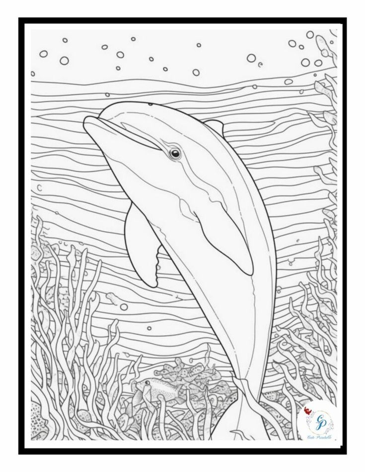 33 Dolphin Coloring Sheets Free Printable