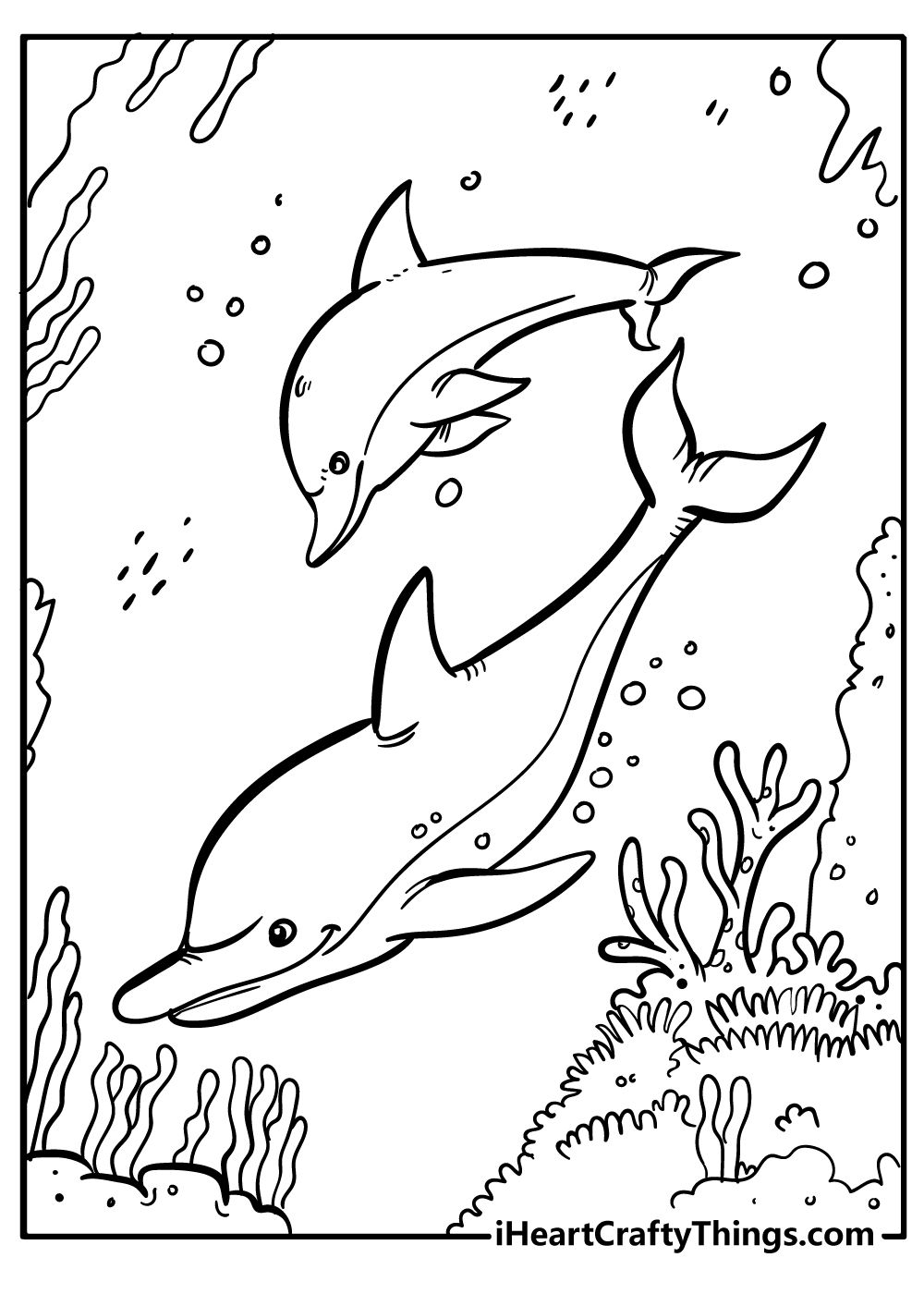 33 Dolphin Free Coloring Pages