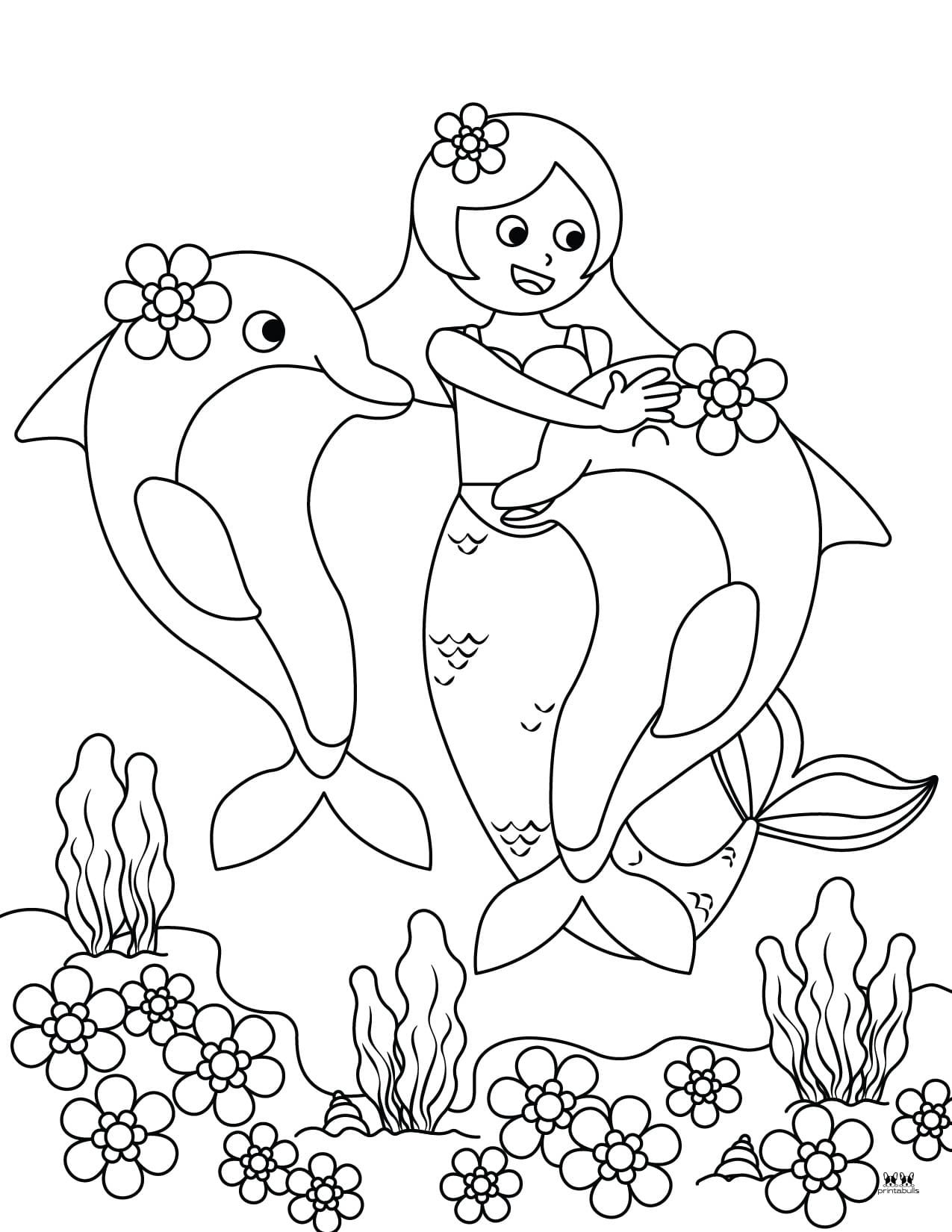 33 Dolphin Printable Coloring Pages