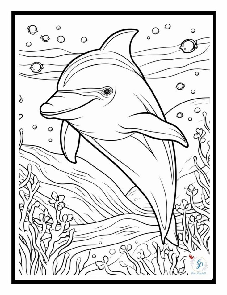 33 Dolphin Printables