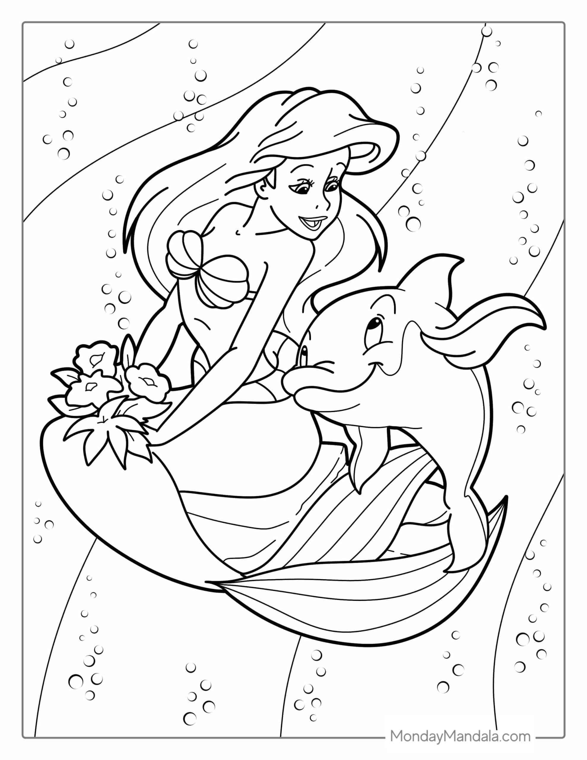 33 Dolphins Coloring Pages Printable