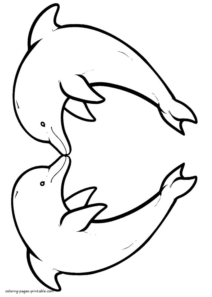 33 Free Coloring Pages Dolphin