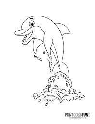 33 Printable Dolphin Pictures To Color