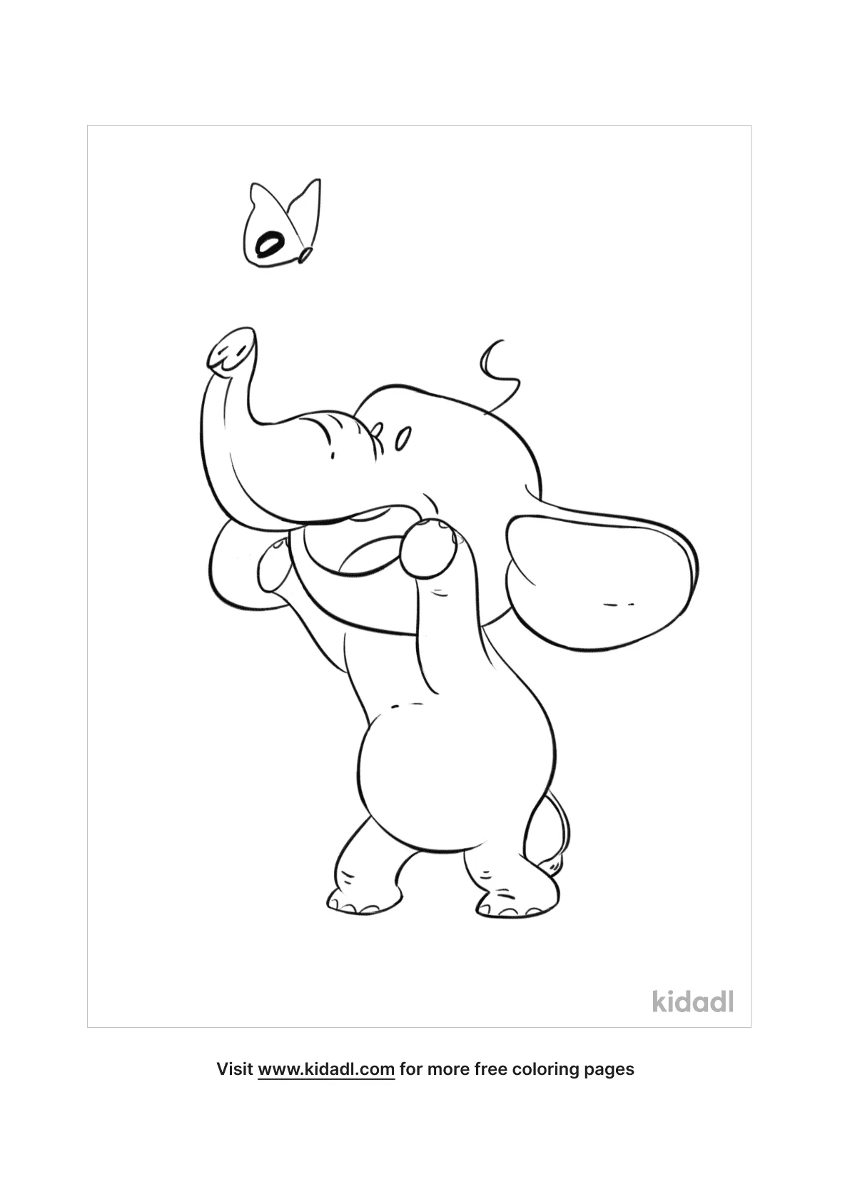 Baby Elephant Coloring Pages Free Printable 100