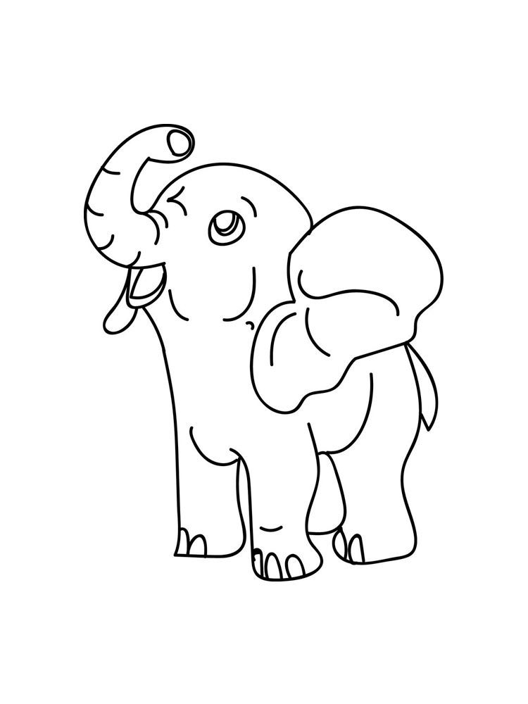 Baby Elephant Coloring Pages Free Printable 101