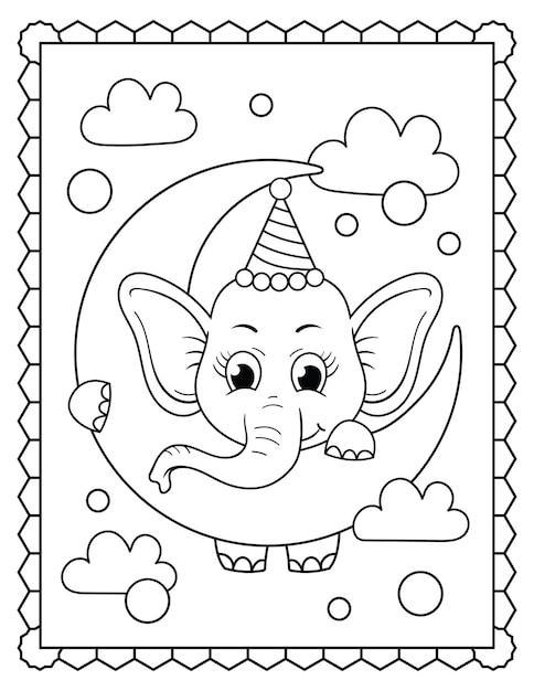 Baby Elephant Coloring Pages Free Printable 104