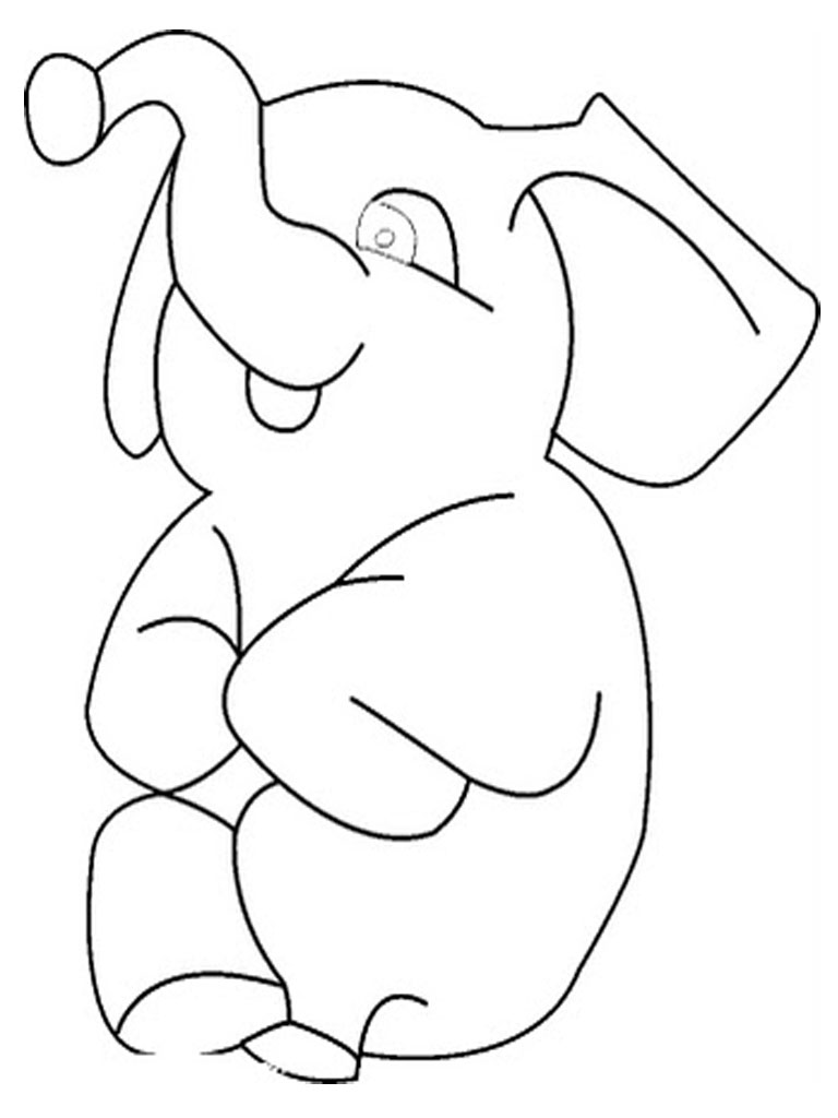 Baby Elephant Coloring Pages Free Printable 114