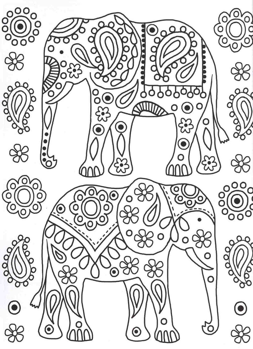 Baby Elephant Coloring Pages Free Printable 13