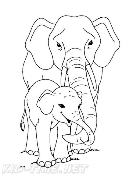 Baby Elephant Coloring Pages Free Printable 133