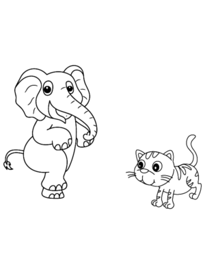 Baby Elephant Coloring Pages Free Printable 136