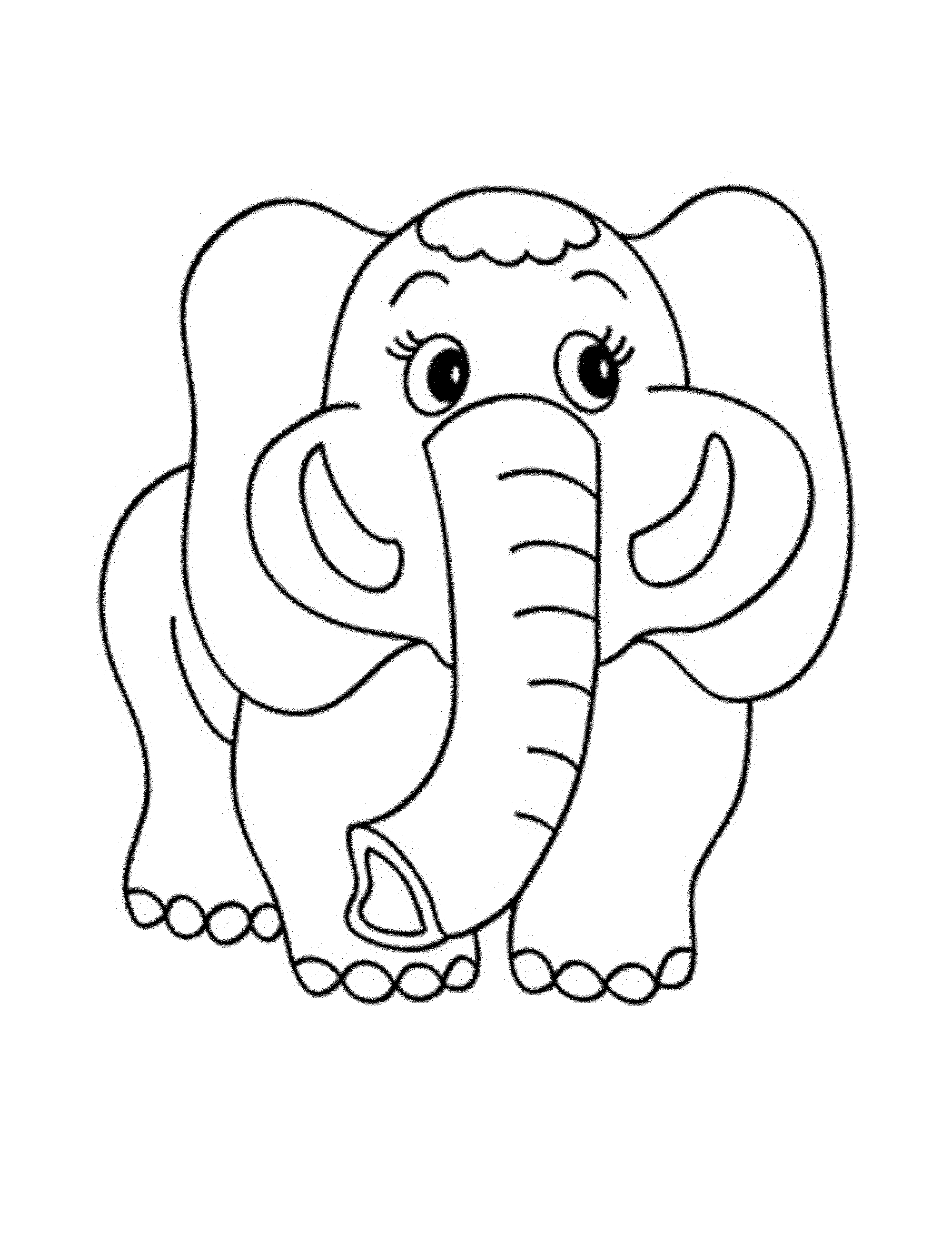 Baby Elephant Coloring Pages Free Printable 137