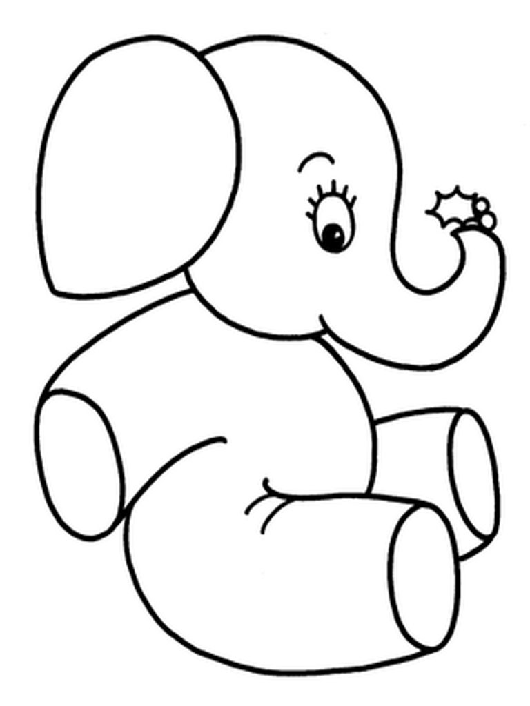 Baby Elephant Coloring Pages Free Printable 143