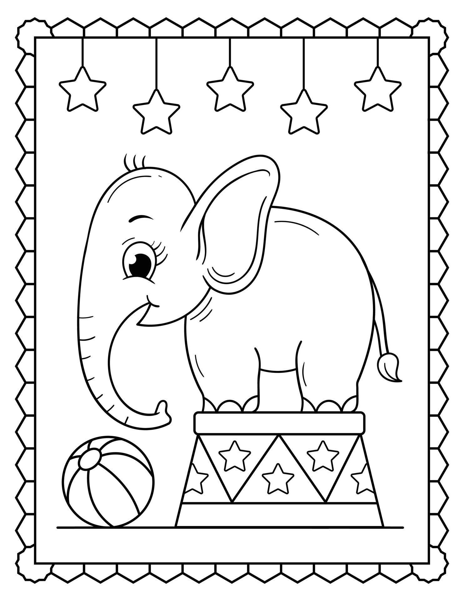 Baby Elephant Coloring Pages Free Printable 150