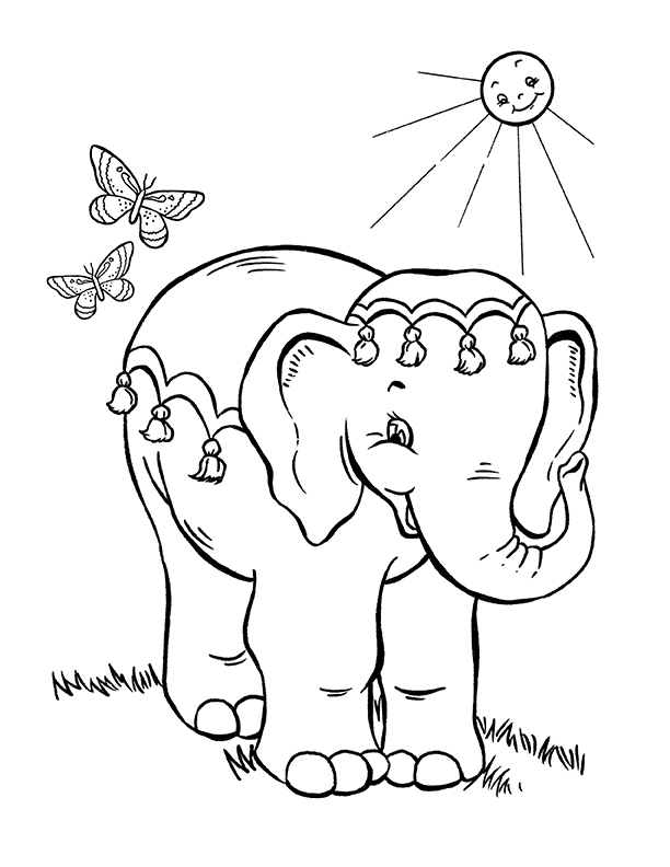 Baby Elephant Coloring Pages Free Printable 27