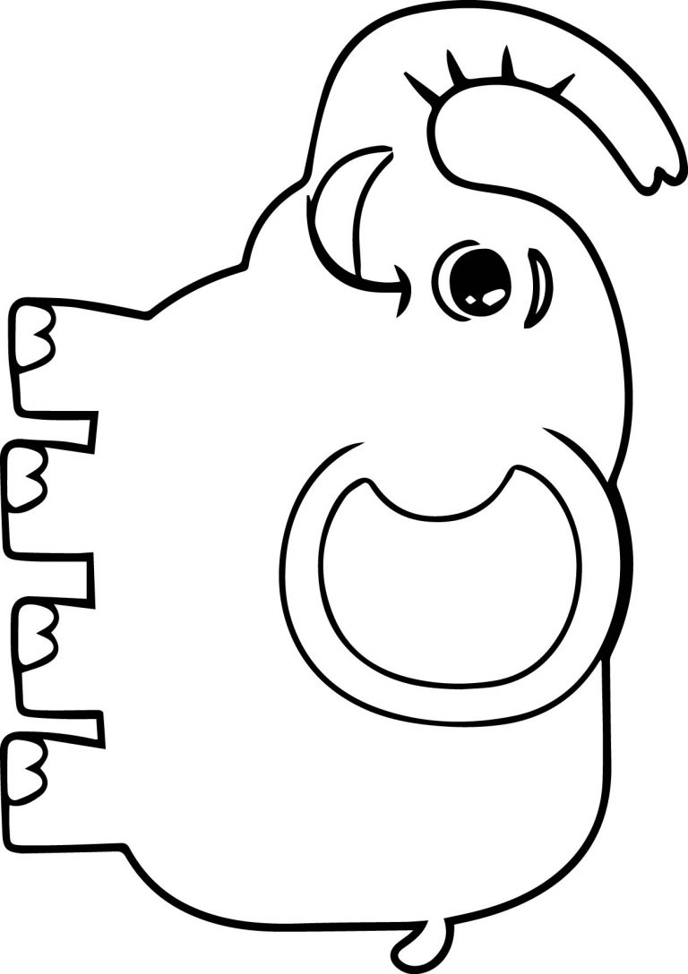 Baby Elephant Coloring Pages Free Printable 36