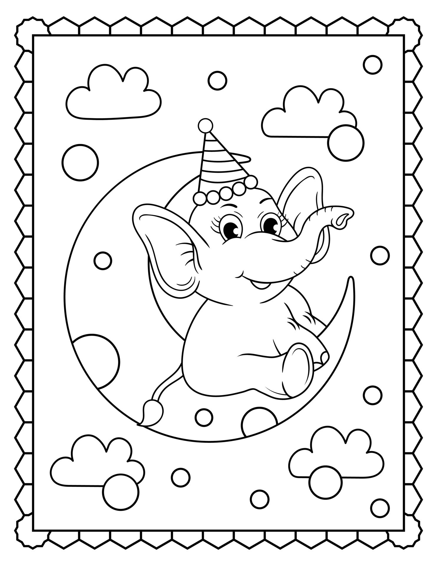 Baby Elephant Coloring Pages Free Printable 47