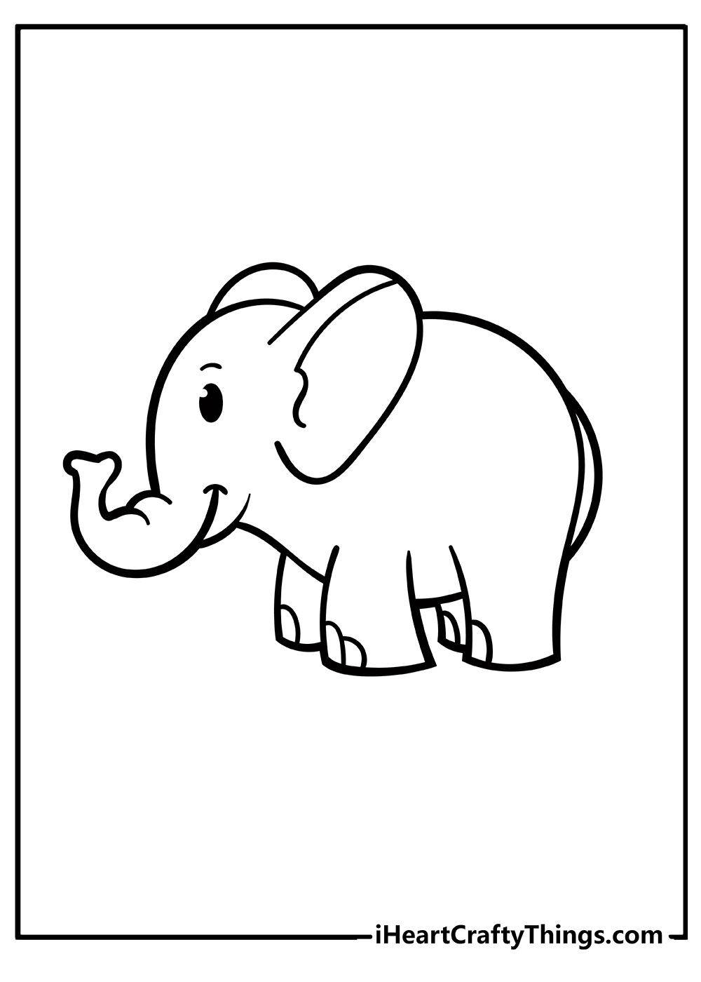 Baby Elephant Coloring Pages Free Printable 49