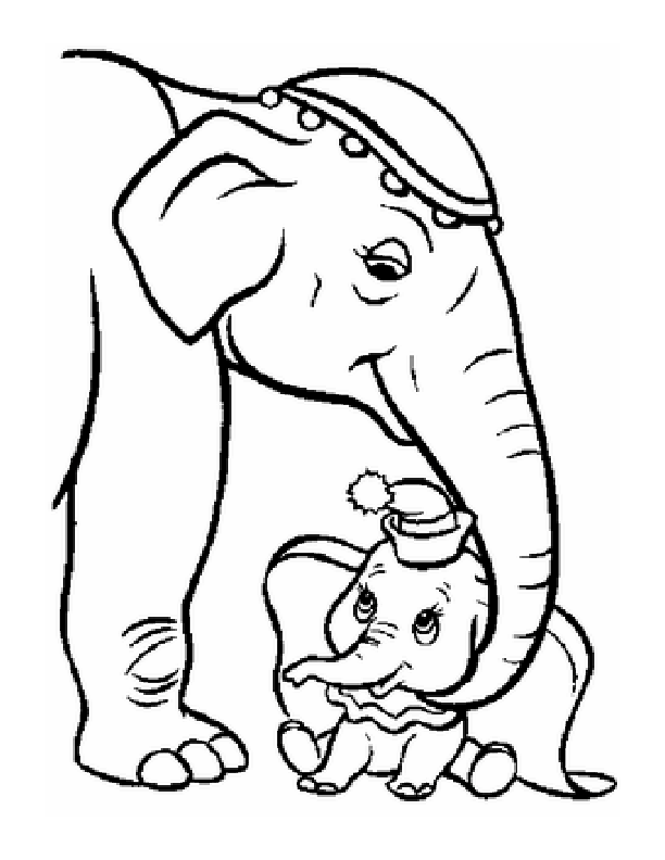 Baby Elephant Coloring Pages Free Printable 57