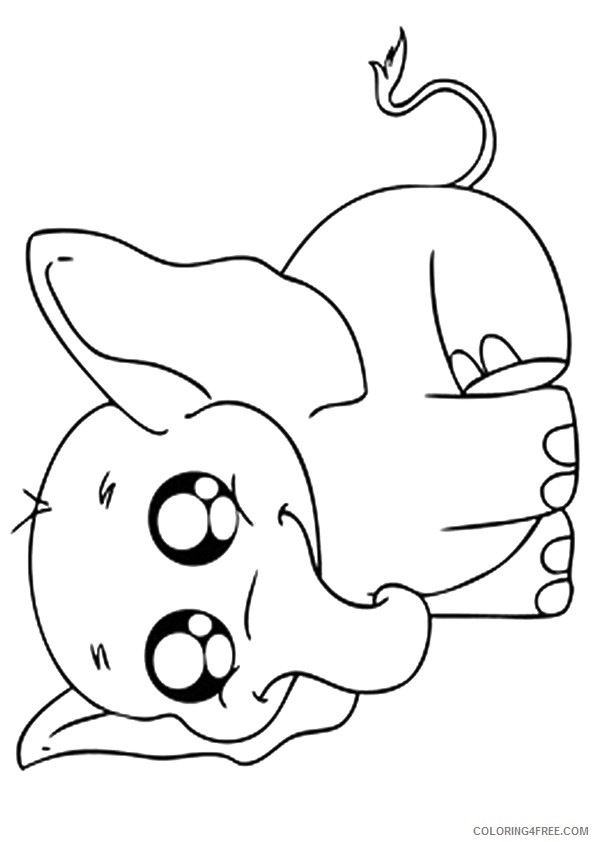 Baby Elephant Coloring Pages Free Printable 60