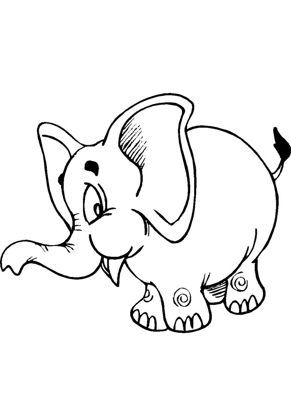 Baby Elephant Coloring Pages Free Printable 70