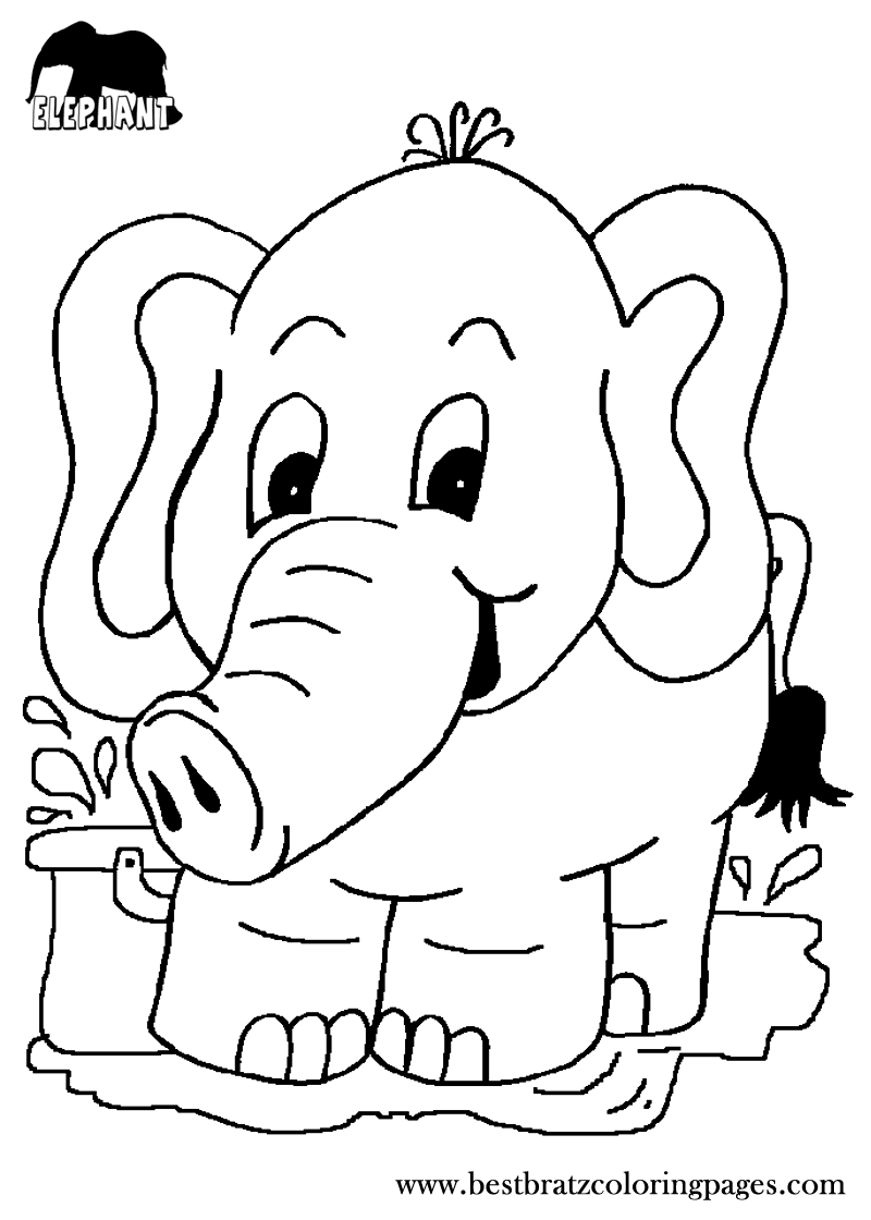 Baby Elephant Coloring Pages Free Printable 81