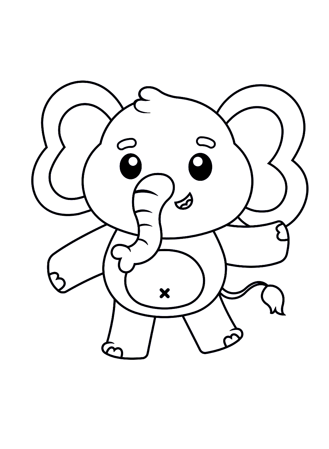 Baby Elephant Coloring Pages Free Printable 97