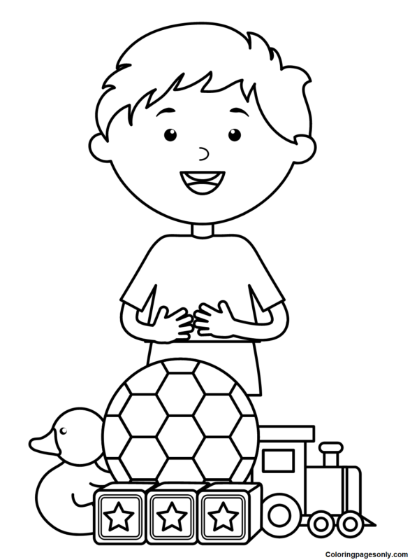 Boyish Coloring Pages Printables 110