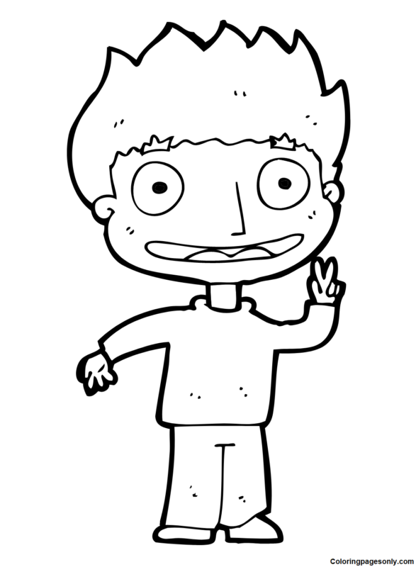 Boyish Coloring Pages Printables 127