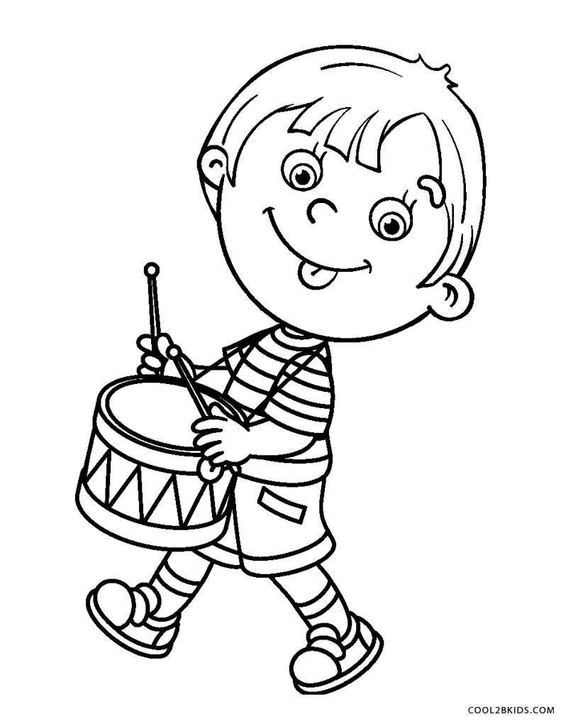 Boyish Coloring Pages Printables 159