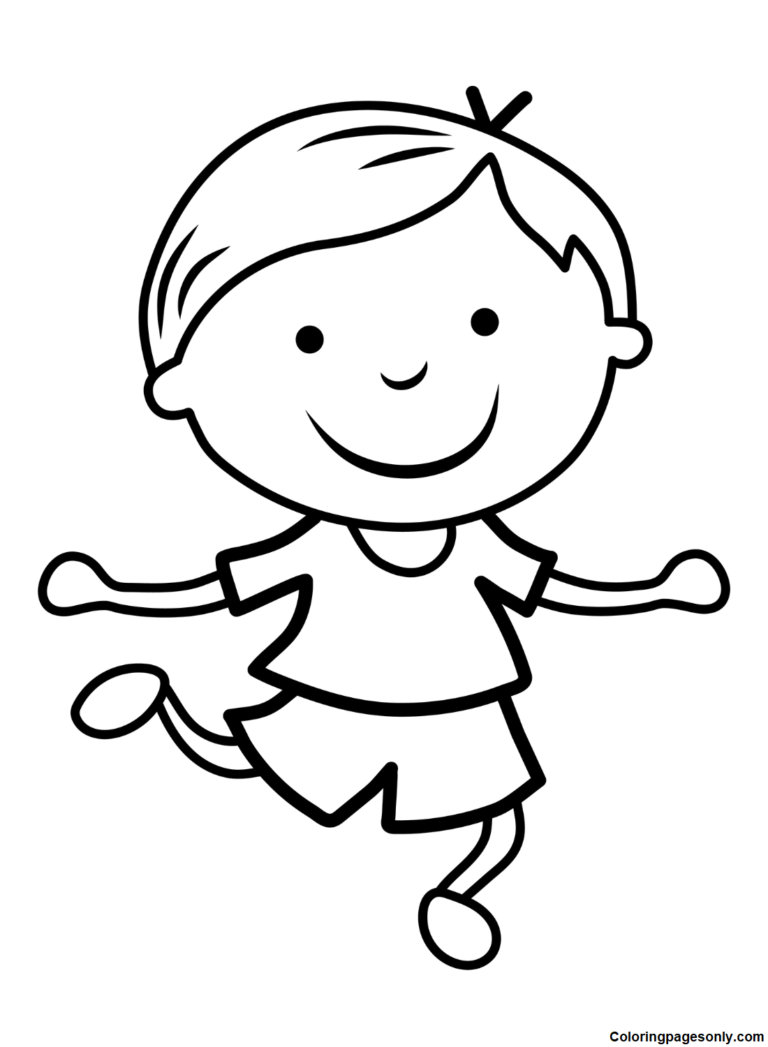 Boyish Coloring Pages Printables 2