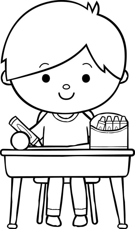 classroom colouring page