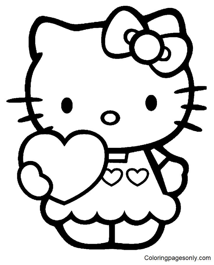 coloring pages hello kitty airplane