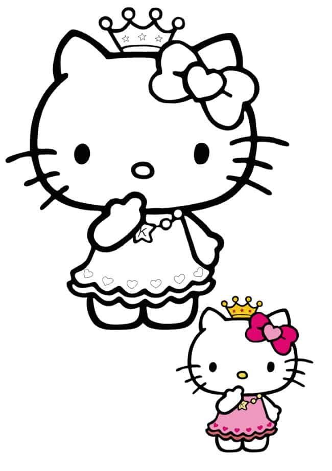 coloring pages hello kitty characters