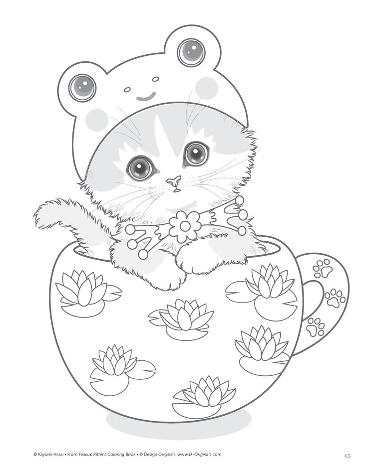 coloring pages of kittens