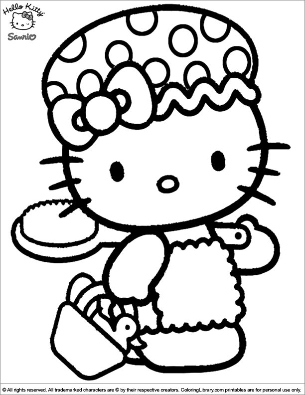 coloring pages pdf hello kitty