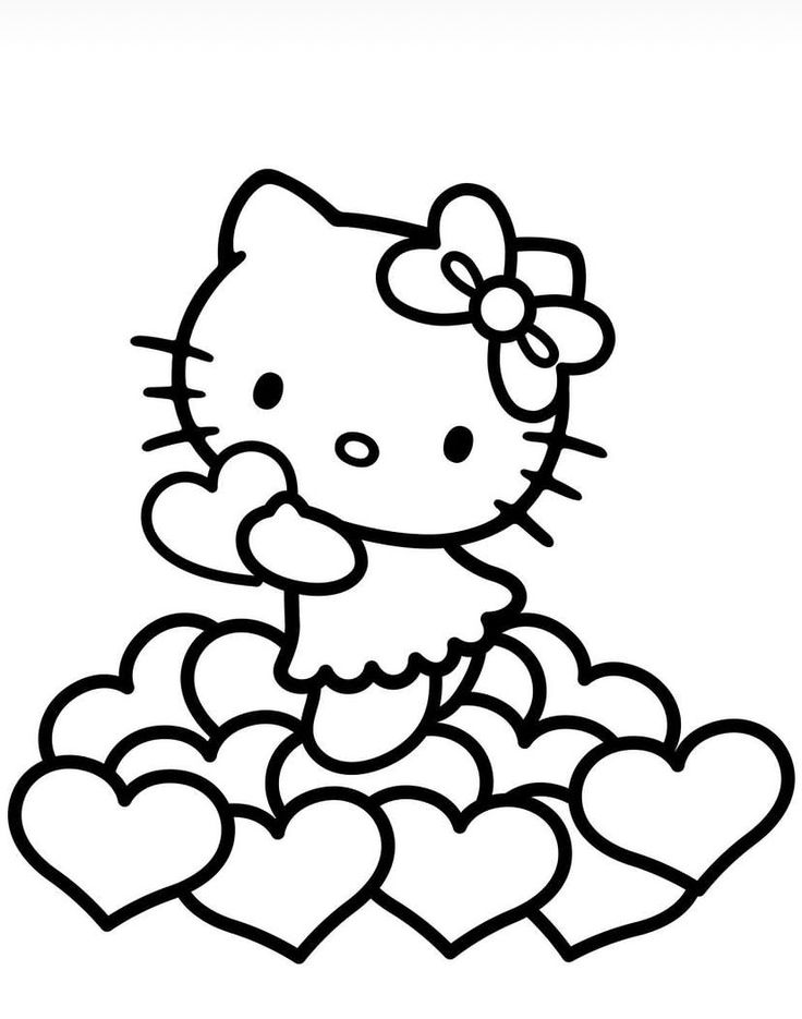 coloring pages printable hello kitty and friends