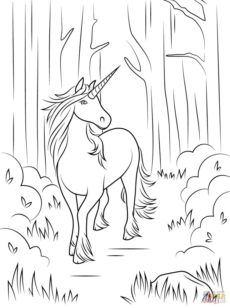 coloring pages unicorn