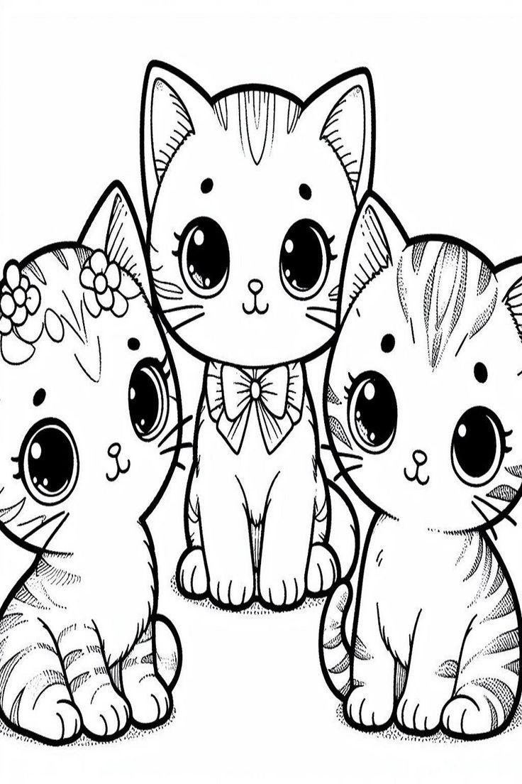 colouring pages kitten