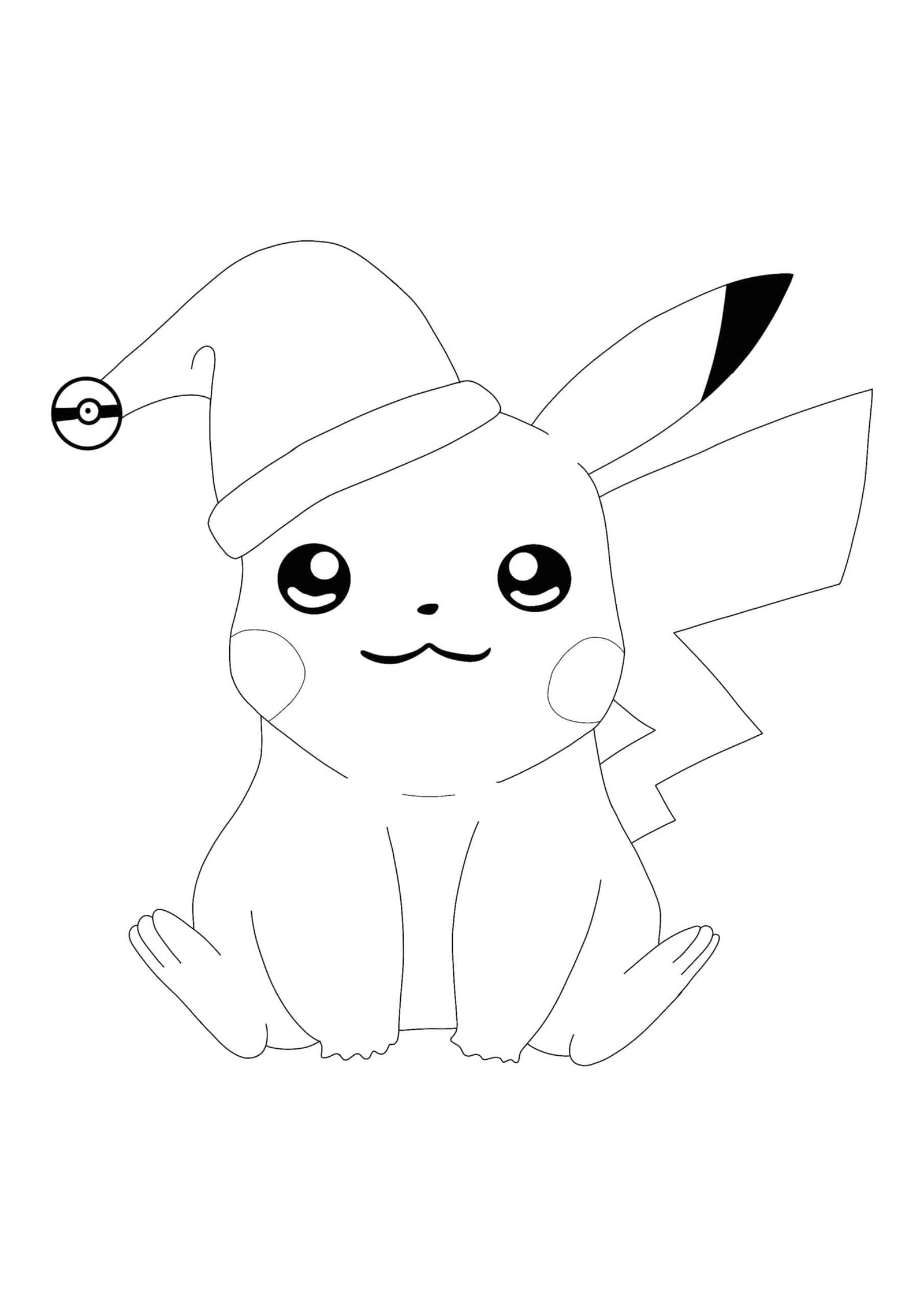 Cute Pikachu Coloring Pages Art Printable 107