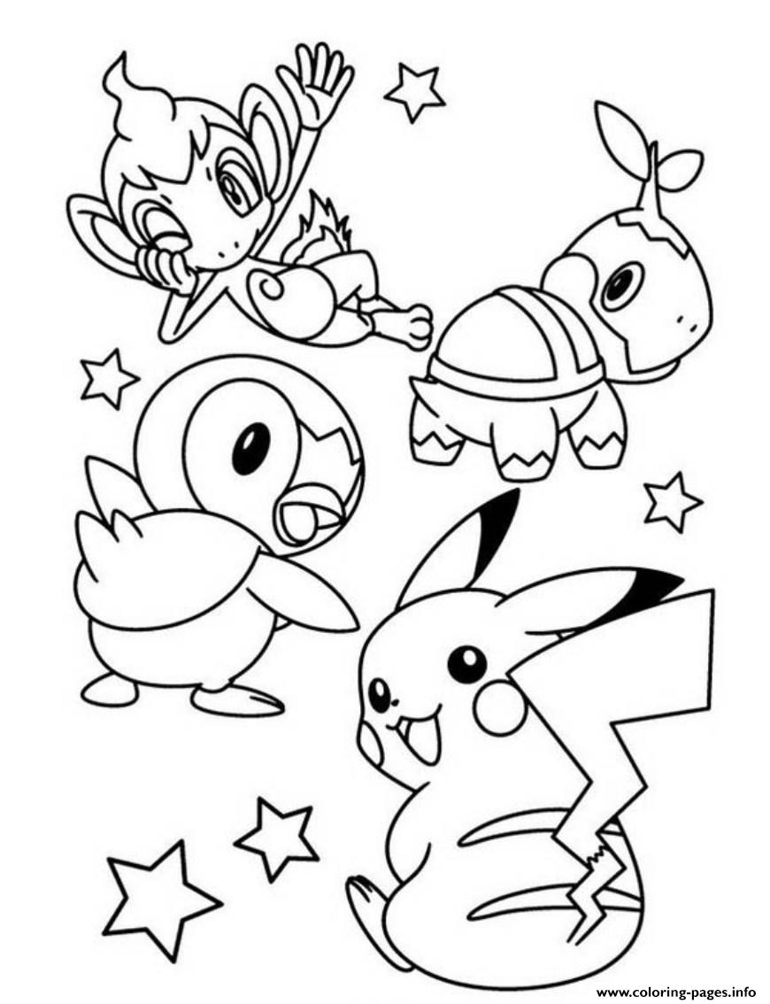 Cute Pikachu Coloring Pages Art Printable 110