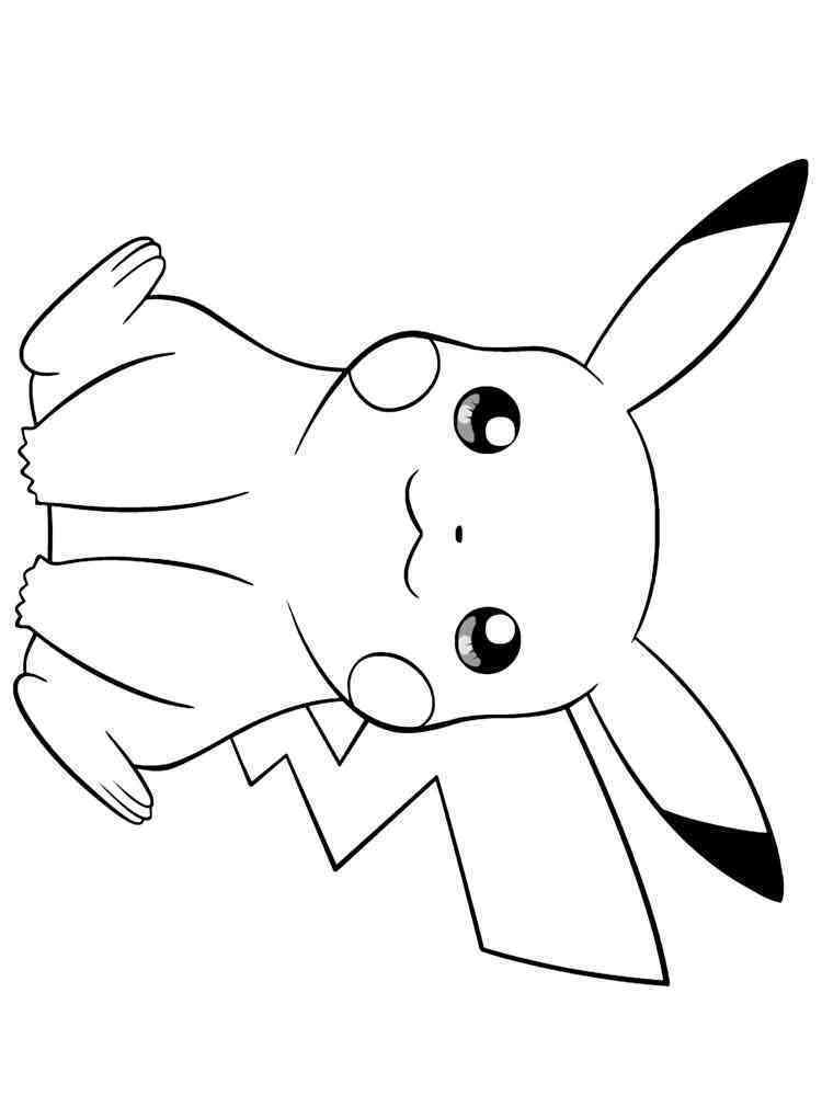 Cute Pikachu Coloring Pages Art Printable 120