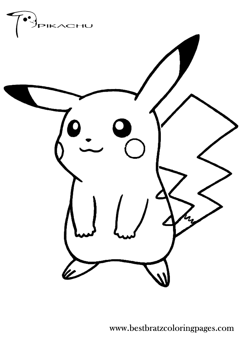 Cute Pikachu Coloring Pages Art Printable 129