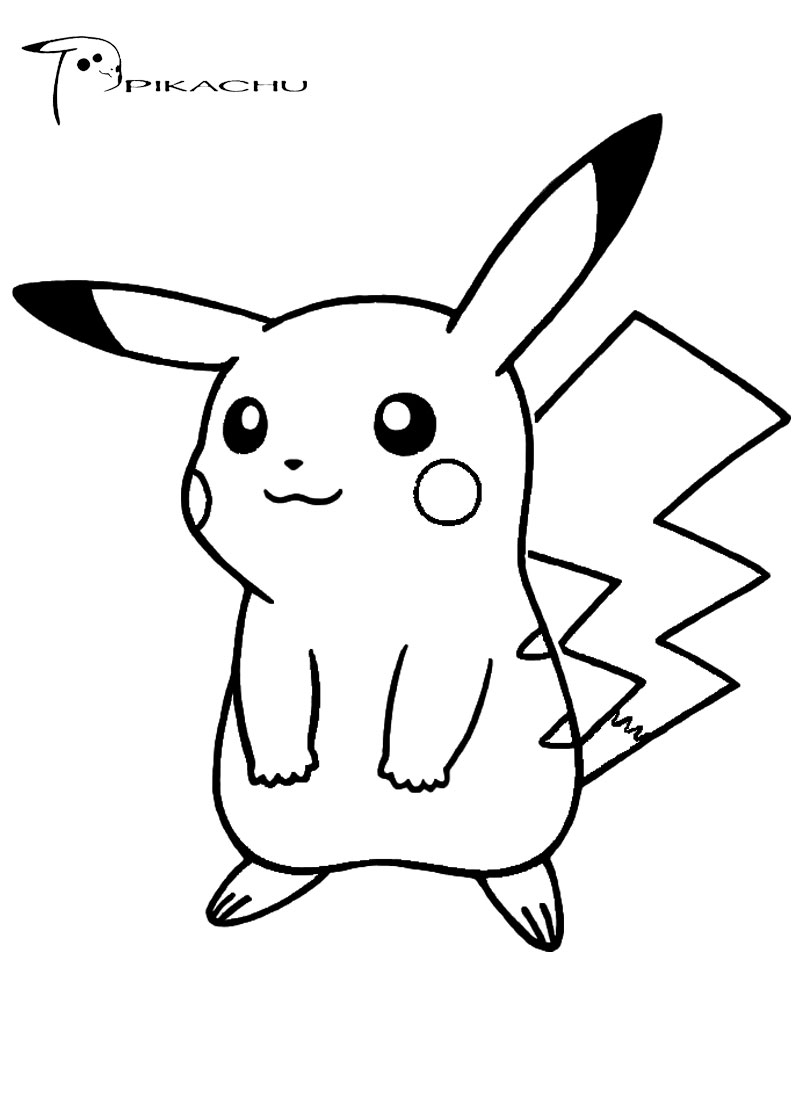 Cute Pikachu Coloring Pages Art Printable 131